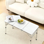 Yriuat Folding Camping Table 3ft Portable Picnic Table Adjustable Height Small - Image 2