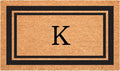 Calloway Mills 152961830K Black Border 18" x 30" Monogram Doormat by Callowaymills