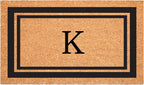 Calloway Mills 152961830K Black Border 18" x 30" Monogram Doormat by Callowaymills