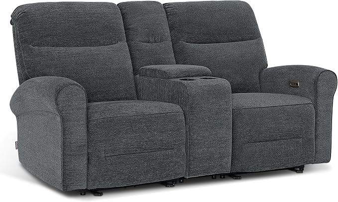 MCombo 78.3" Wall Hugger Power Loveseat Recliner Sofa by MCombo