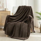 Exclusivo Mezcla Large Waffle Fleece Throw Blanket by ExclusivoMezcla