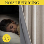 NICETOWN 100% Blackout Linen Curtains - Image 5
