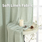 YoungsTex Sage Green Linen Curtains - Image 7