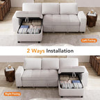 Vipbear 81" Sectional Sleeper Sofa - Image 8