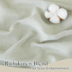 RYB HOME Linen Semi Sheer Curtains - Image 3