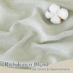 RYB HOME Linen Semi Sheer Curtains - Image 3