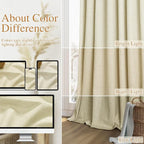Extra Long 100% Blackout Linen Curtains - Image 7