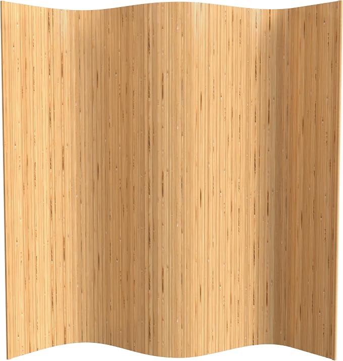 7 ft. Tall Reversible Bamboo Wave Screen by RedLantern