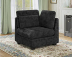 CHIC HOUSE Module for Modular Oversized Couch, Corduroy Customizable Chaise by CHICHOUSE