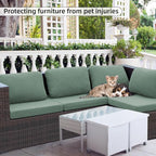 8PCS Patio Cushion Covers.Patio Furniture Couch SeatSlipcovers | Washable - Image 5