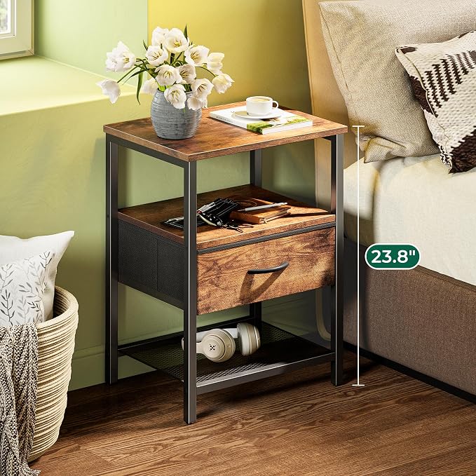 Huuger Nightstand Set of 2, Night Stand - Image 4
