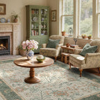 GarveeHome 5x7 Area Rug Sage Green Washable Rugs - Image 9