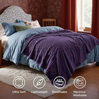Bedsure Soft Purple Throw Blanket - Image 5