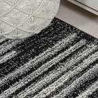 JONATHAN Y Khalil Modern Berber Stripe Black/Cream Indoor Area Rug, Contemporary - Image 4