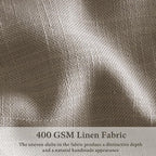 Extra Long Semi Sheer Linen Pleat Curtains Burlywood Birch 126 Inch Long | - Image 4
