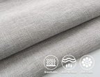 Stellhome Burlap Throw Pillow Covers Square Solid Linen Decorative Cushion - Image 2