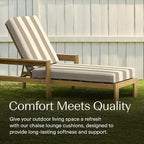 Honeycomb Outdoor Chaise Lounge Cushion - Image 3