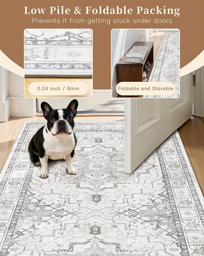 Madane Washable Runner Rugs 2x10 Long - Image 6