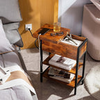 Yoobure End Table with Charging Station, Flip Top Side Table with USB Ports and - Image 6
