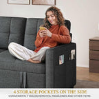 DWVO 55" Convertible Sofa Bed, 3-in-1 Sleeper Sofa - Image 6