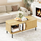 ONBRILL 47.2 Inch Mid Century Modern Coffee Table - Image 3
