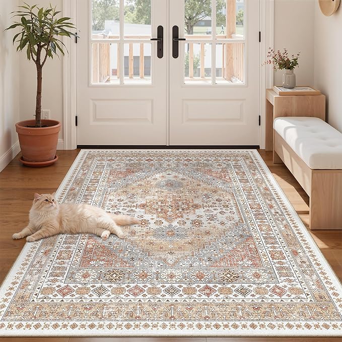 3x5 Area Rug Ultra Soft Washable Rug, Non Slip Area Rug Indoor Entrance by Zesthome