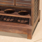 Christopher Knight Home Riviera Acacia Non-FSC KD Wood Bar, Rich Mahagony - Image 7