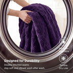 Bedsure GentleSoft Purple Throw Blanket - Image 6
