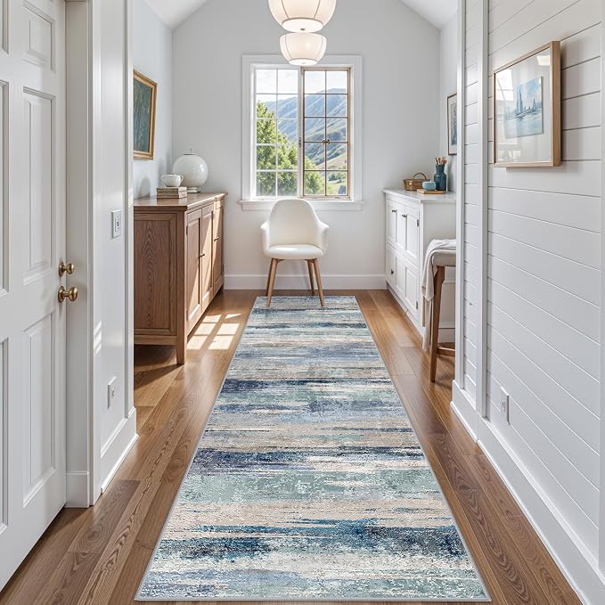 Abstract 3x10 Runner Rug Hallway - Image 3