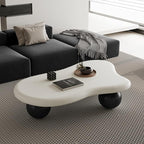 47" Cloud Coffee Table for Living Room Irregular Coffee Table Modern Low Coffee - Image 3
