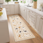 DUKINO 2x6 Kitchen Runner Rug, Washable Soft Non Slip Dog Rug, Low Pile - Image 3