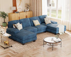 JUMMICO Sectional Couches for Living Room, U Shaped Couch - Image 6