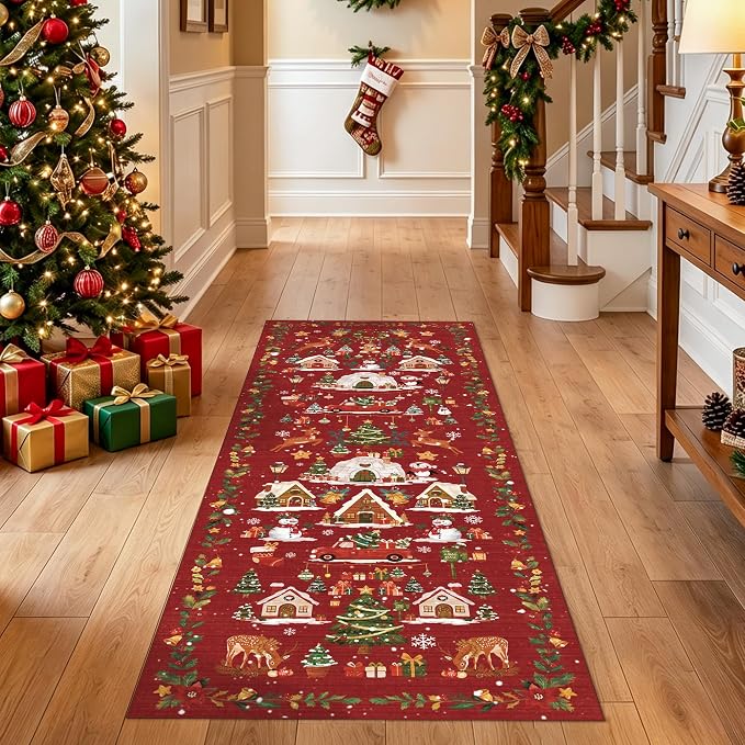 Christmas Runner Rug 2x5 for Hallway - Image 9