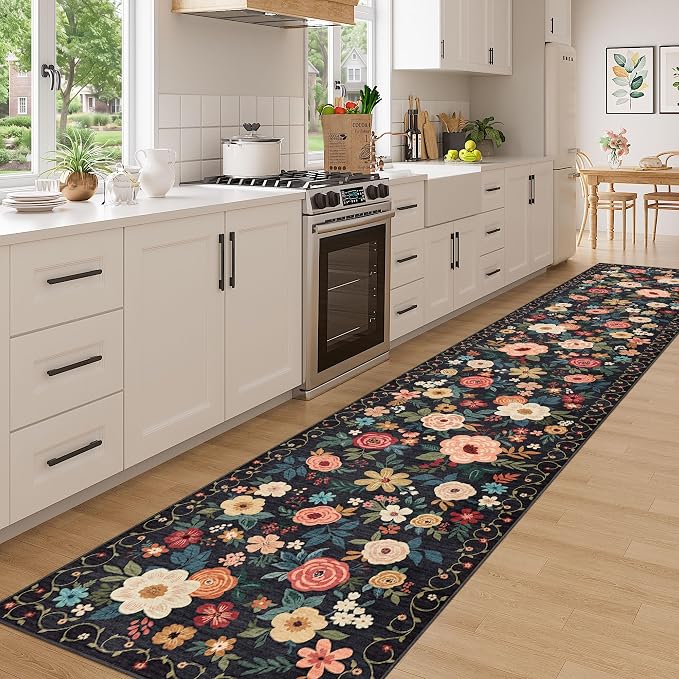 DUKINO 3x16 Runner Rug for Hallway, Non Slip Long Washable Rug, Low Pile - Image 3