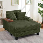 KEIKI Corduroy Storage Armrest Sofa, Single Versatile Seat - Image 6
