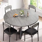 Jocoevol Round Kitchen Dining Room Table Circle Dining Dinner Table - Image 3