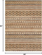 cotiled Boho 5x7 Area Rugs for Living Room: Soft Moroccan Washable Rug | Solve - Image 2