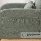 HCHAIRH Rocking Chair Nursery, Teddy Nursing Rocking Chairs, Upholstered - Image 7