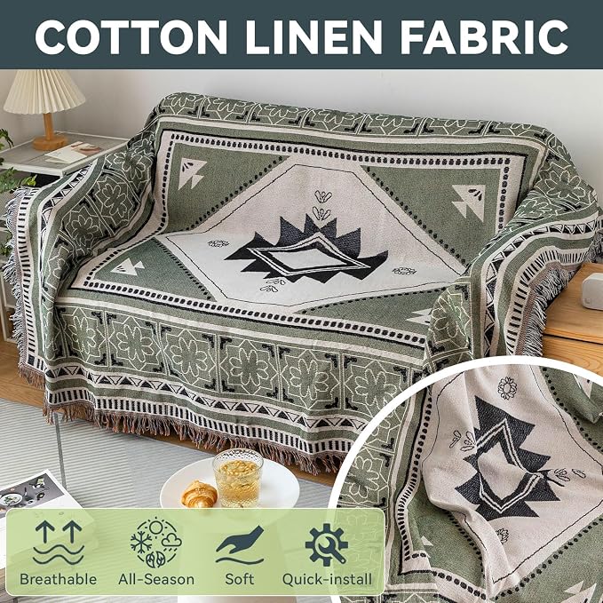 VClife Boho Sofa Cover XXL Couch Cover - Image 2