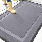 OLANLY Front Door Mat Outside 47x32, All-Season Heavy-Duty Rubber Doormat | by OLANLY