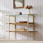 LumFurn Glass Console Table for Living Room, Foyer & Entrance, H41 x W14 x - Image 5