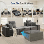Cloud Modular Sectional Sofa, Comfy Boneless Couch - Image 4
