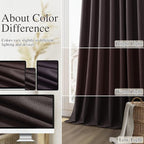 100% Blackout Curtains 84 Inch Length 2 Panels Set - Image 7