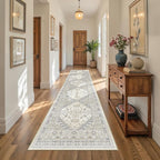 Runners for Hallway 12ft, Non-Slip Long Bathroom Rugs, Living Room, Soft by Restydon
