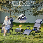Sweetcrispy Zero Gravity Chairs Set of 2, Outdoor Folding Reclining Lounge Chair - Image 5