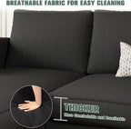 SUNLEI L-Shaped Sectional Sofa, Sectional Couches - Image 4