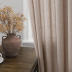 Oatmeal Linen Curtains 120 Inch Extra Long - Image 2