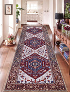 SERISSA 2'6"x10' Washable Non Slip Boho Runner Rug by SERISSAHomeDecorCollection