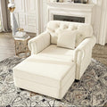 KEIKI 41" Velvet Chesterfield Sofa by KEIKI