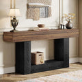 Tribesigns 63" Console Table, Farmhouse 2-Tier Entryway Table by Tribesigns